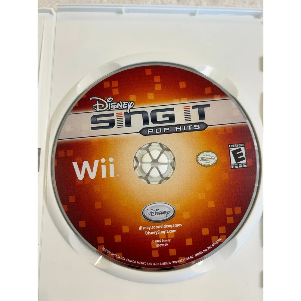 Disney Sing It Pop Hits Nintendo Wii Game Taylor Swift Jonas Brother Miley Cyrus